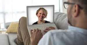 Shauna Bivens on a telehealth visit